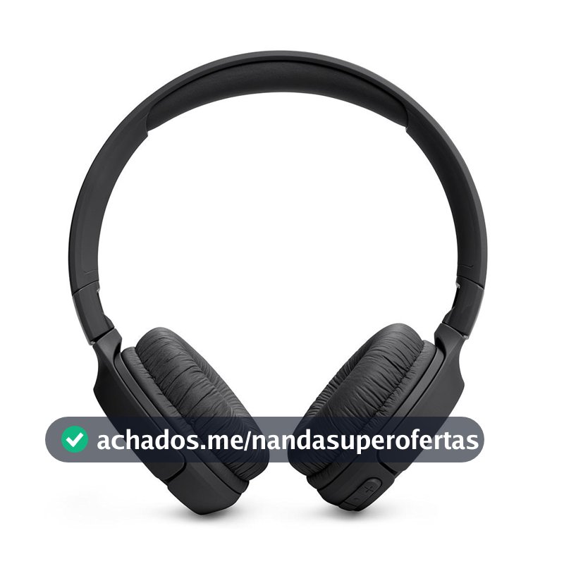 Headphone Bluetooth JBL Tune 520BT, On-Ear, Bateria de 57 Horas, Som Pure Bass