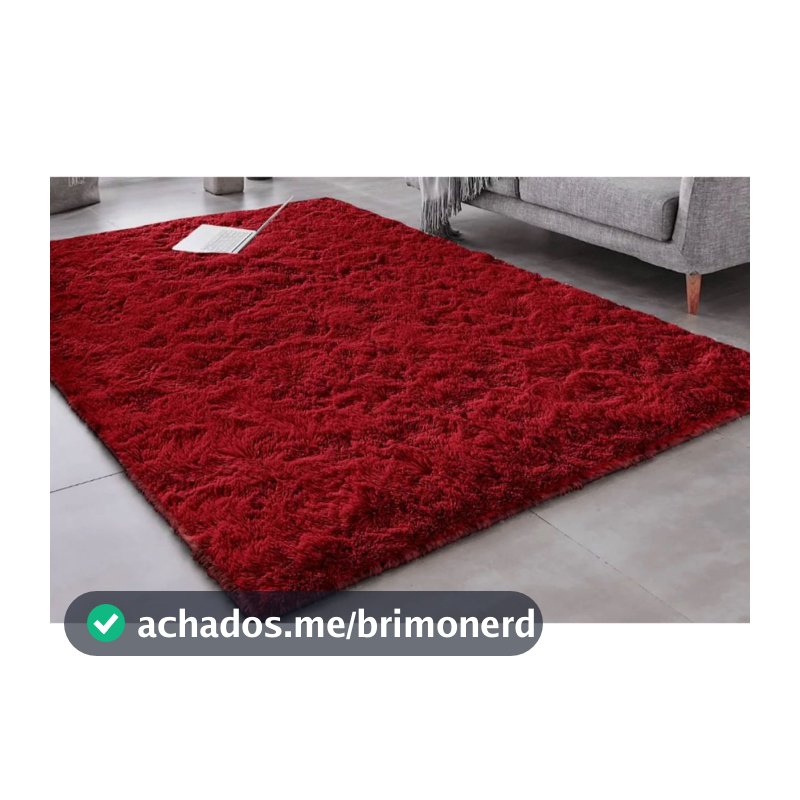 Tapete Grande Para Sala Macio Felpudo Luxo 2,00 X 1,40 m Pêlo Alto