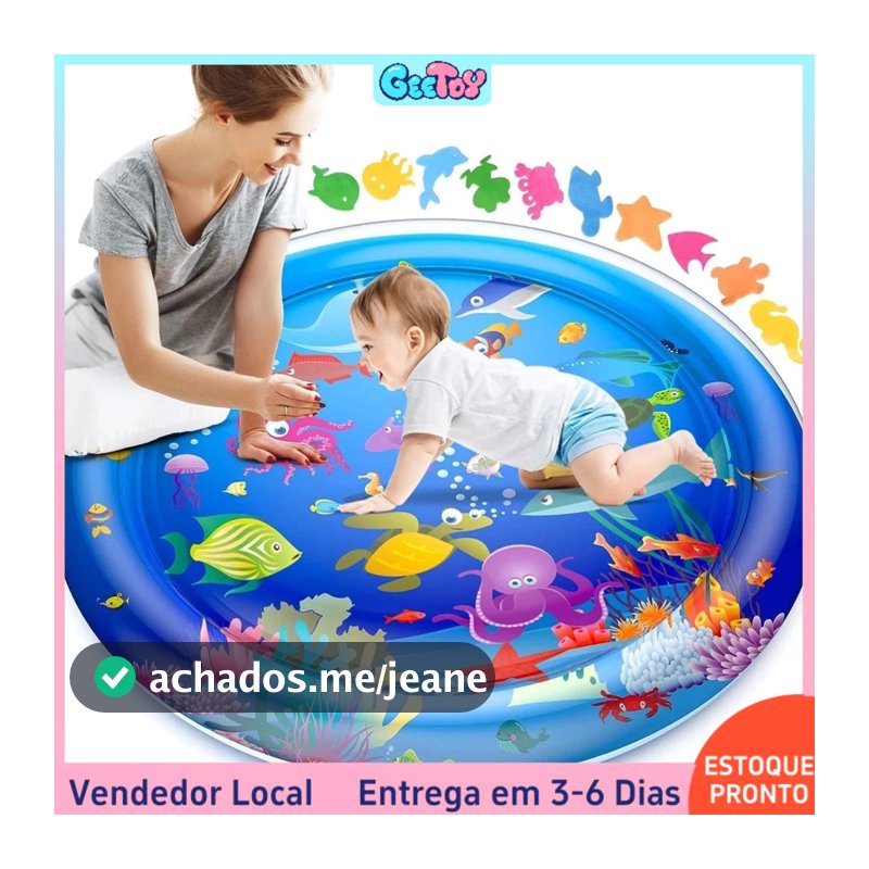 Colchão Inflável de Qualidade Superior para Estimulação Sensorial e Desenvolvimento Motor do Bebê