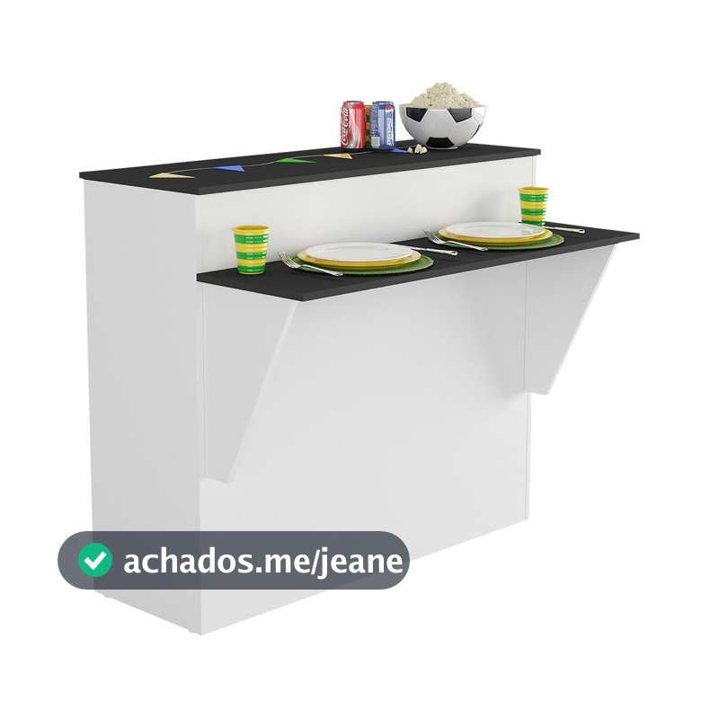 Bancada Balcão/Mesa Cozinha Bélgica Multimóveis BR5484 Branca