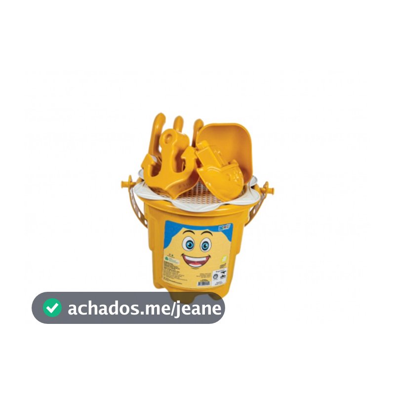 baldinho de praia kendy brinquedos brinquedo infantil praia areia baldinho amarelo  brinquedo verao kit praia infantil