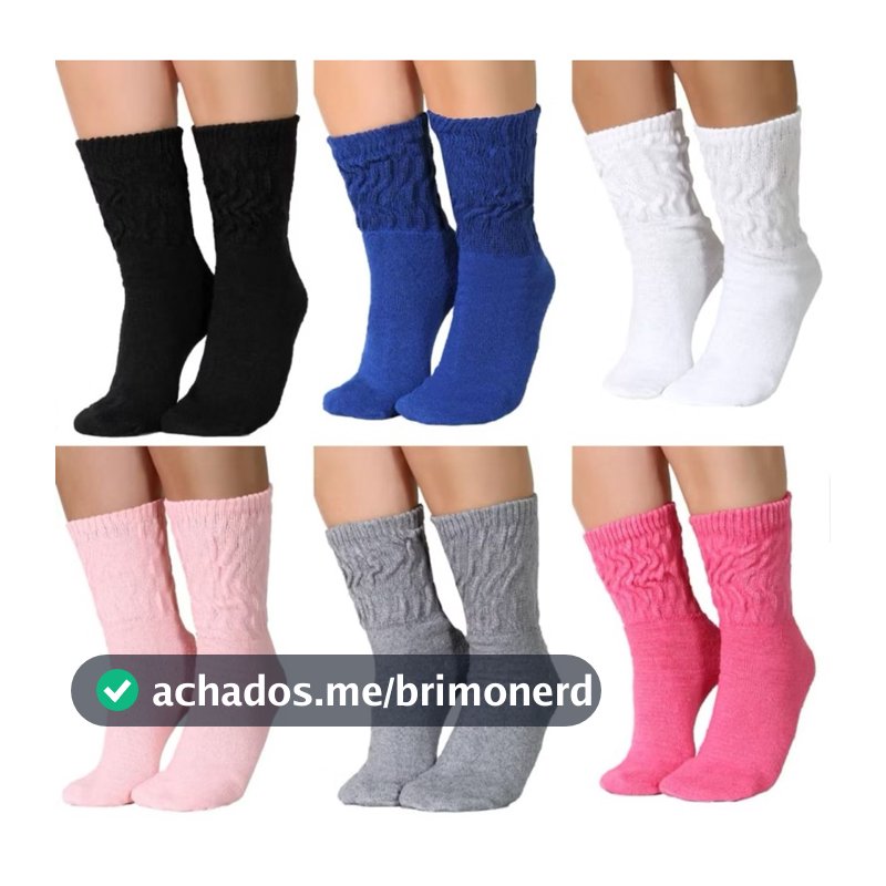 kit até 12 pares meias aerobica fitness para academia algodao