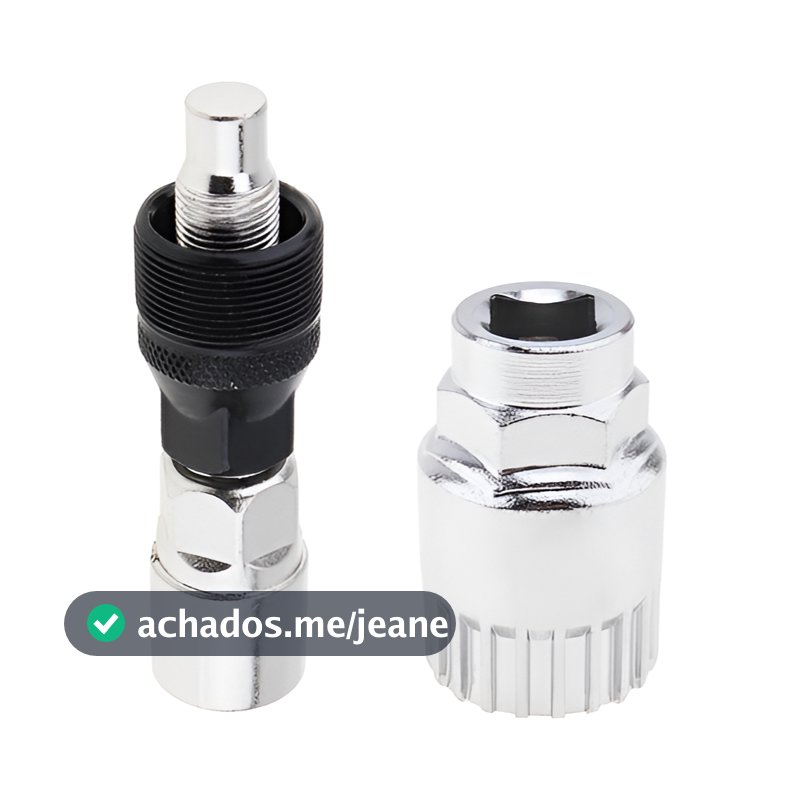 Chave Extrator Saca Pedivela Reparo + Chave Extrator Bike Movimento Central Bicicleta Ciclismo