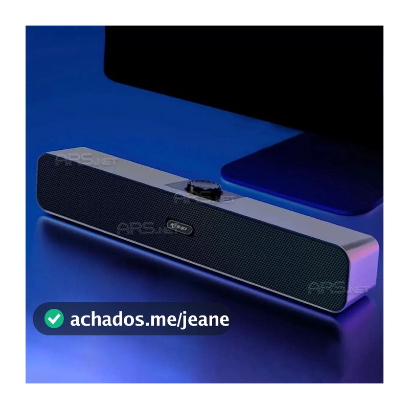 Mini Soundbar Caixa De Som Potente Pc Notebook P2 6W 38cm