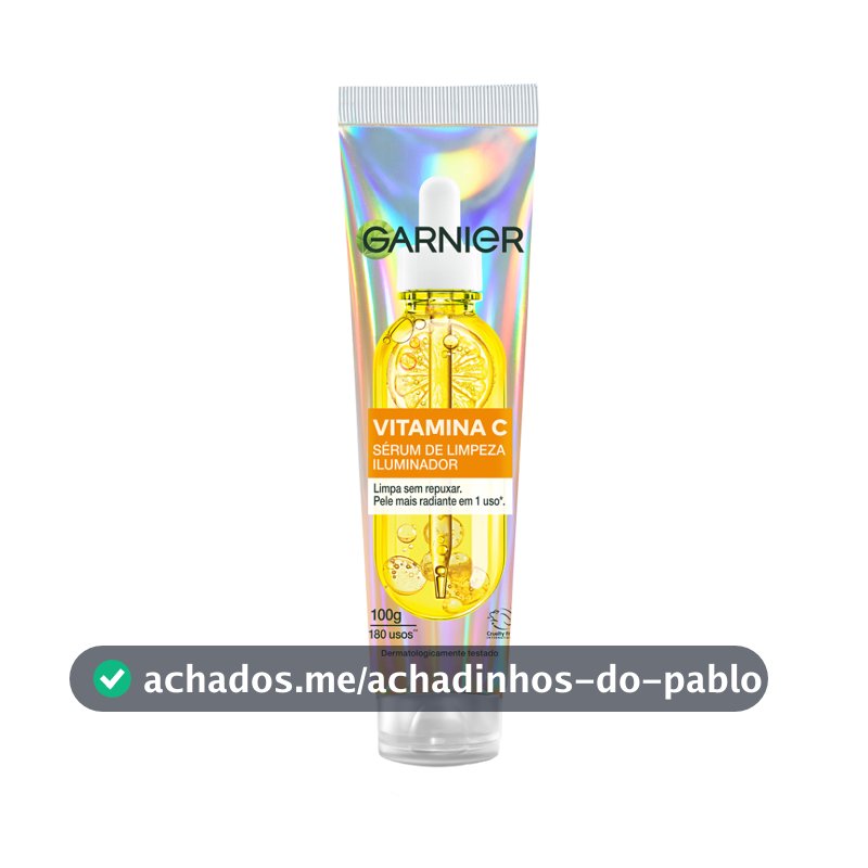 Garnier Sérum de Limpeza Facial Iluminador com Vitamina C, Antimarcas, Pele normal a oleosa, Serumnete 100G