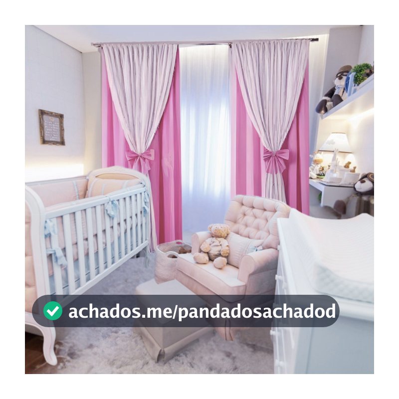 Cortina Clássica Quarto Infantil Xales Duplo Com Detalhes Em Laço 1,80m Altura x 3,00 m Largura Menina e Menino