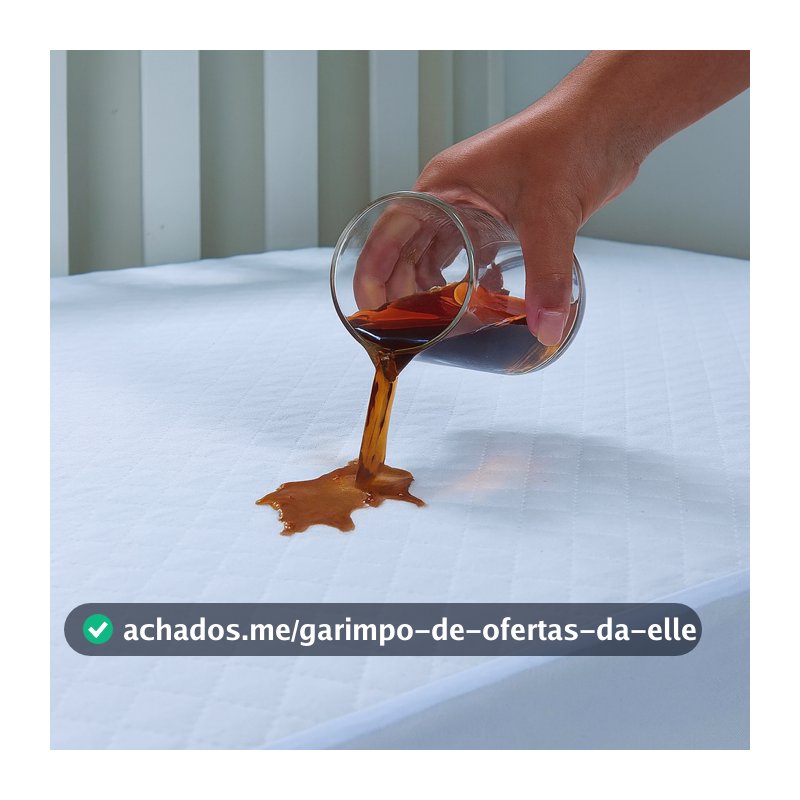 Capa Protetora Colchão Impermeável Para Berço 1,30x0,70x15cm com Elástico Forro Anti Xixi Bebê