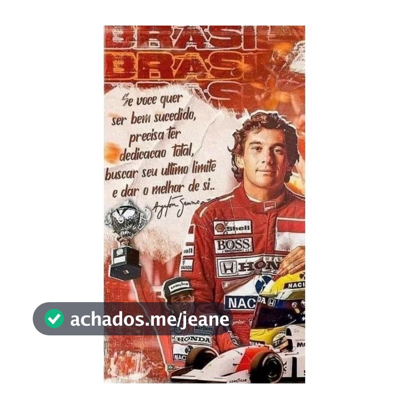 Quadro Senna Airton Senna Homenagen