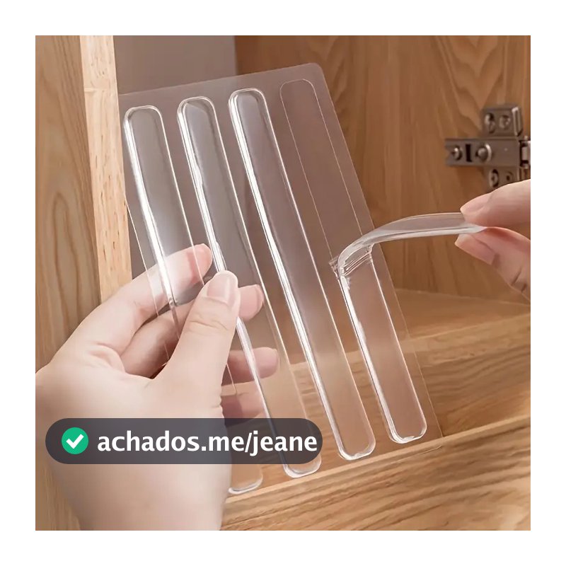 30 Kit Adesivo De Silicone Anti Colisão Amortecedor De Impacto Aplica E Usa Imediatamente Alta Aderência E Discreto