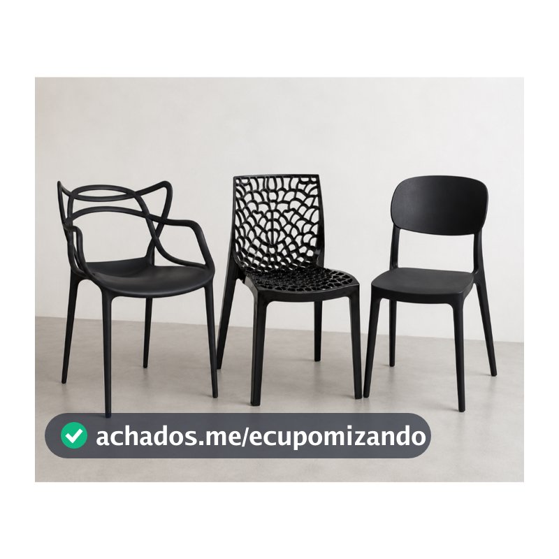 KIT 4 UNIDADES Cadeiras Allegra-Gruvyer-Nana Perfeita para Sala, Cozinha, Jardim e Área Gourmet