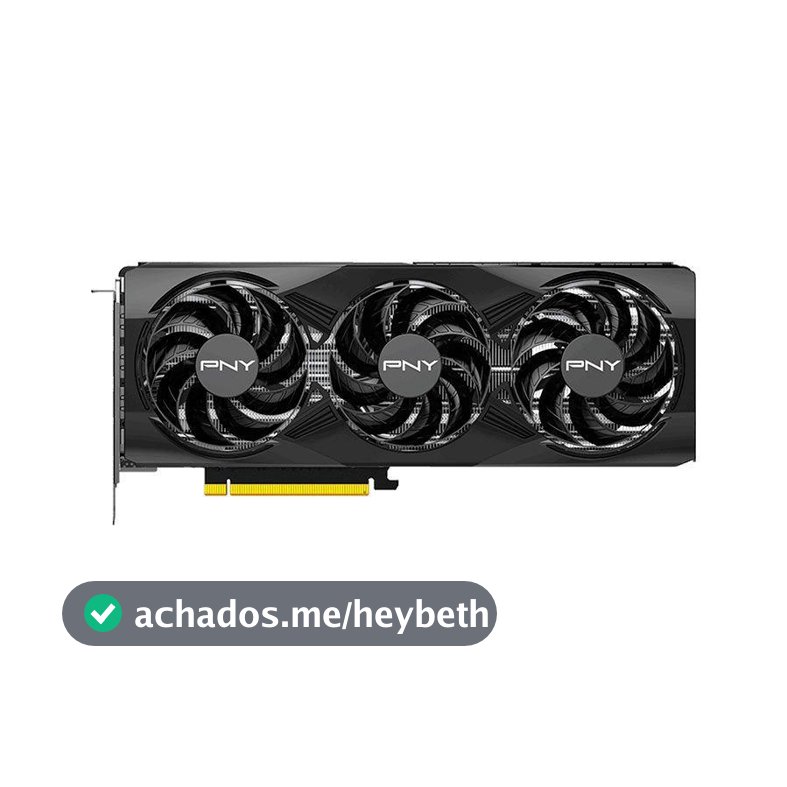 Placa de Video PNY GeForce RTX 5070 OC Triple Fan, 12GB, GDDR7, 192-bit, VCG507012TFXPB1-O