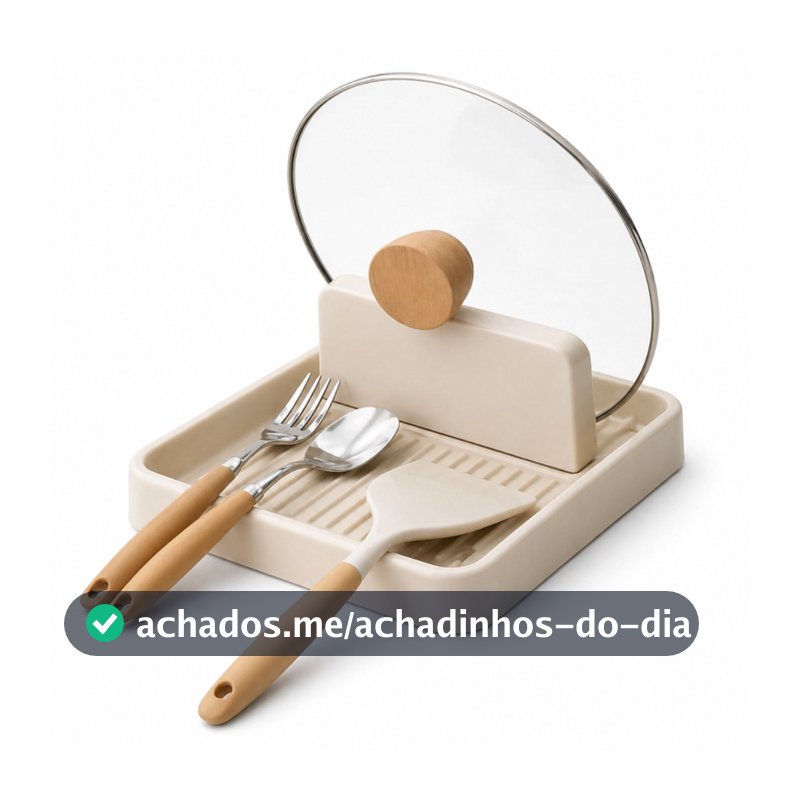 Descanso De tampa de Panela Suporte Tampas De Panelas Talheres E Acessórios Organizador Cozinha