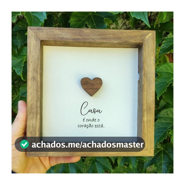 Quadro Decorativo com Moldura Rústica - FRASES MOTIVACIONAIS