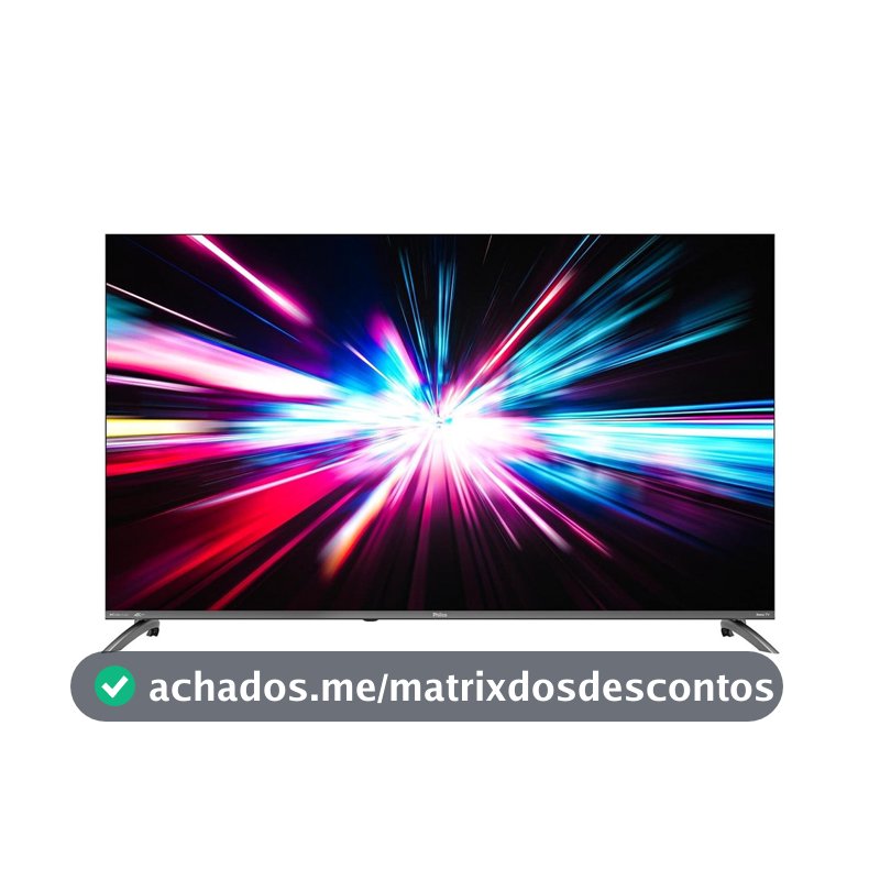 Smart TV Philco 55 Polegadas 4K UHD P55CRA Roku TV Dolby Audio Quad Core
