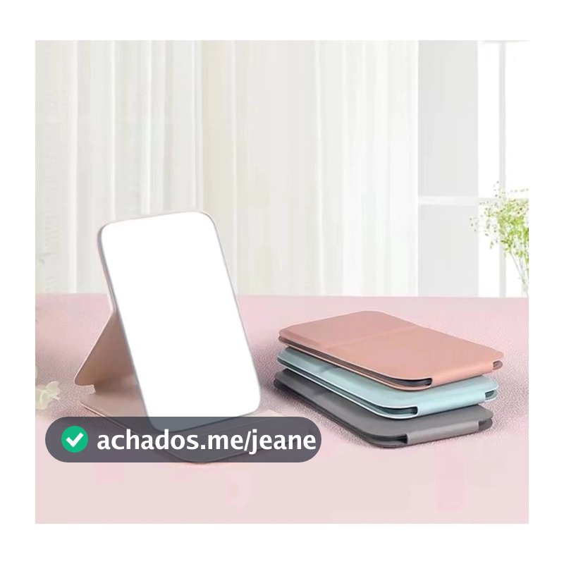 KIT 5/10/15/20 Espelho de Maquiagem Dobrável Portátil de Mão e Mesa