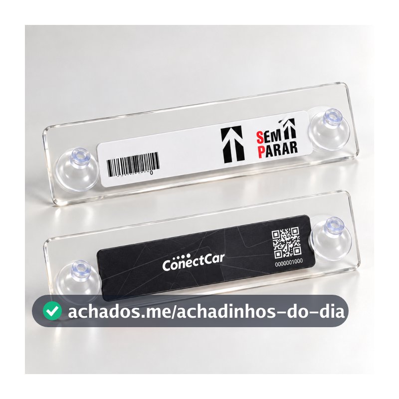 Kit 2 Suporte Tag Veicular Para-brisa Sem Parar Conectcar