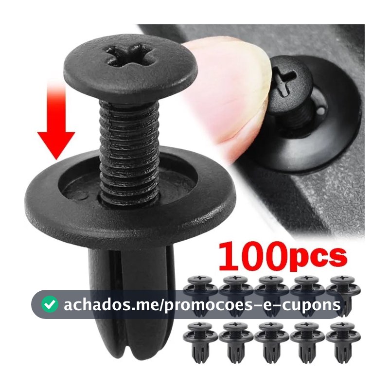 30/50/100 Pçs 8mm Rebites De Plástico Fixadores Parafuso Pára-Choques Do Carro Fender Preto Rebite Clipes Para Toyota Fo