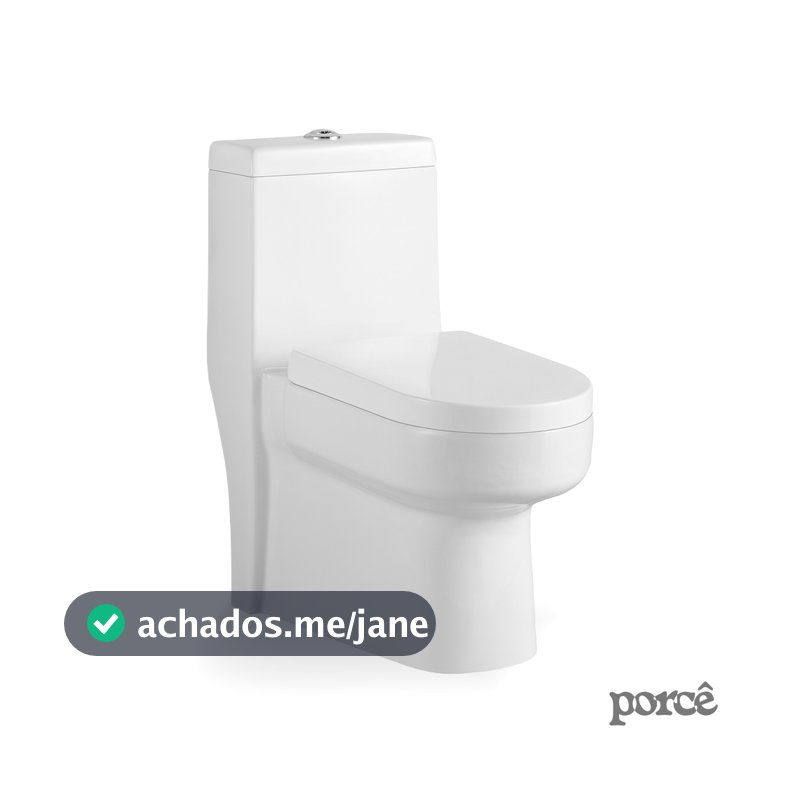 Vaso Sanitário Monobloco Porcê Imperius Privada Com Assento Branco (PVS39MBSFA-BR)