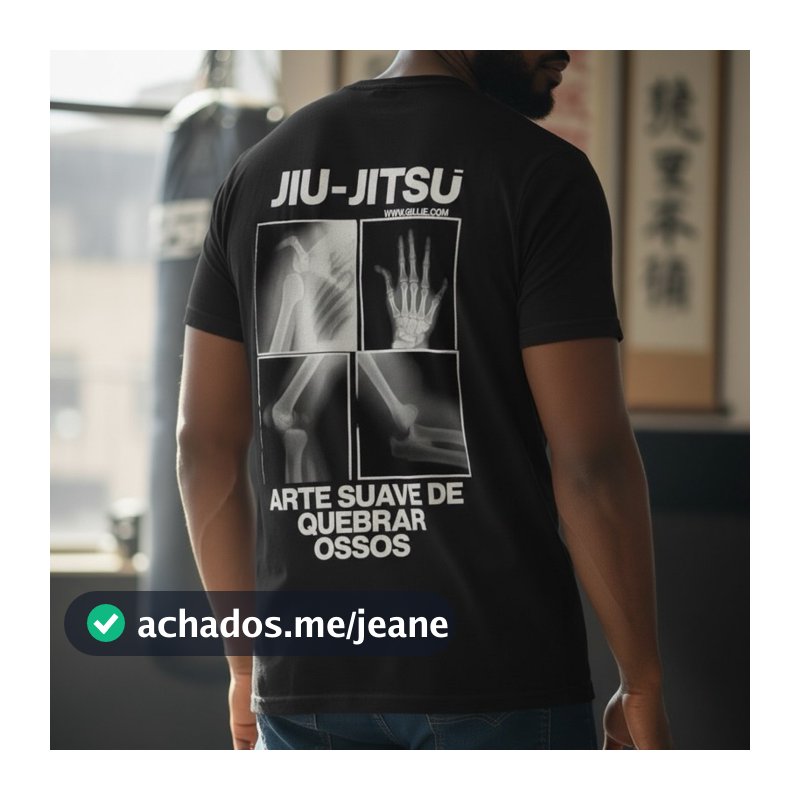 Camiseta BJJ Jiu jitsu Arte suave Engraçada Presente Blusa de treino Algodão Unissex Envio Imediato