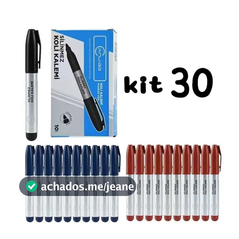kit 30canetas, marcadores permanentes de 2 mm SU