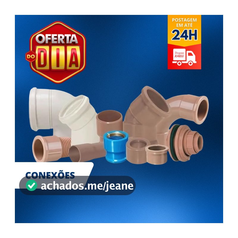 Conexões de Agua 3/4 - 25mm Cotovelo Curva 90° 45° - Luva - Tee - Caps - Luva - Adaptador
