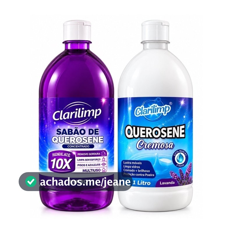 SABÃO DE QUEROSENE  + QUEROSENE CREMOSA KIT 2 LITROS - LIMPEZA COMPLETA E CONCENTRADA