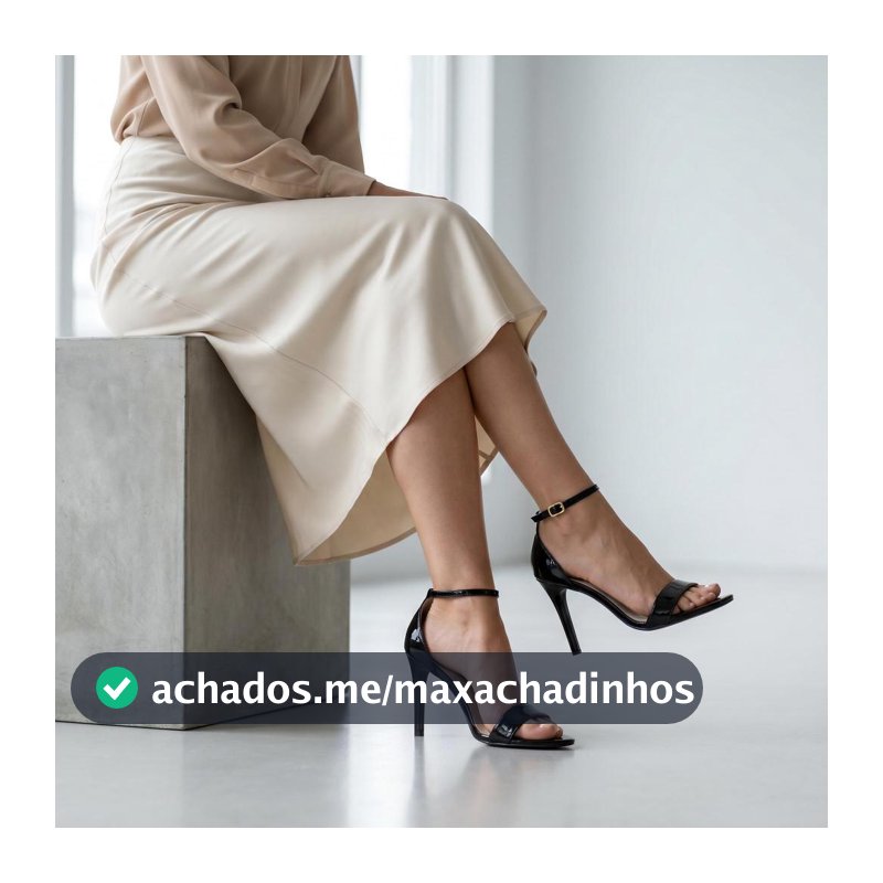Sandália Feminina Cass Salto Alto Fino Gisele Clássica Sofisticada Elegante