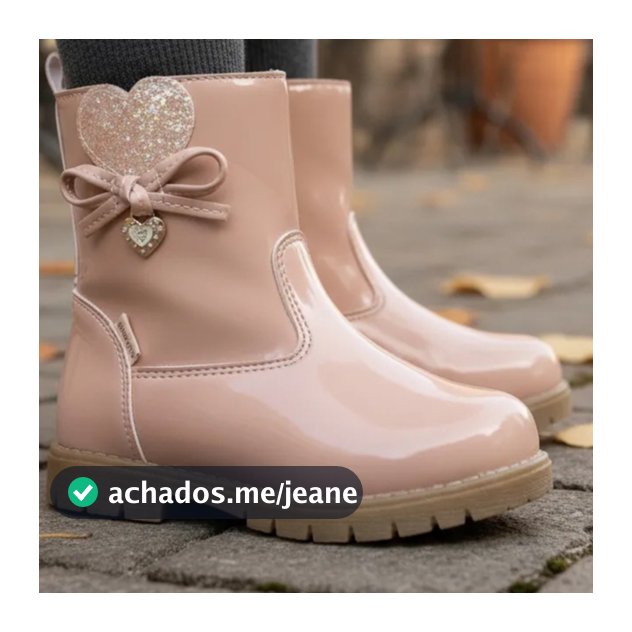 Bota Infantil Menina Fashionista Verniz Feminina Blogueirinha Blogueira Coturno Inverno Fashion
