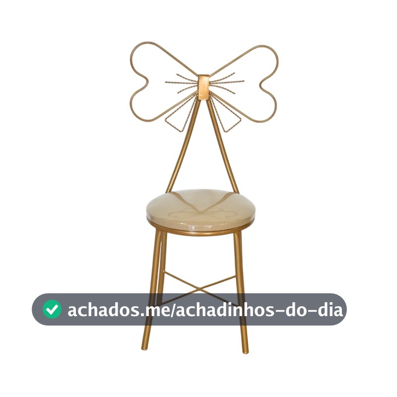 Cadeira Laço adulto Ferro Penteadeira Decoração