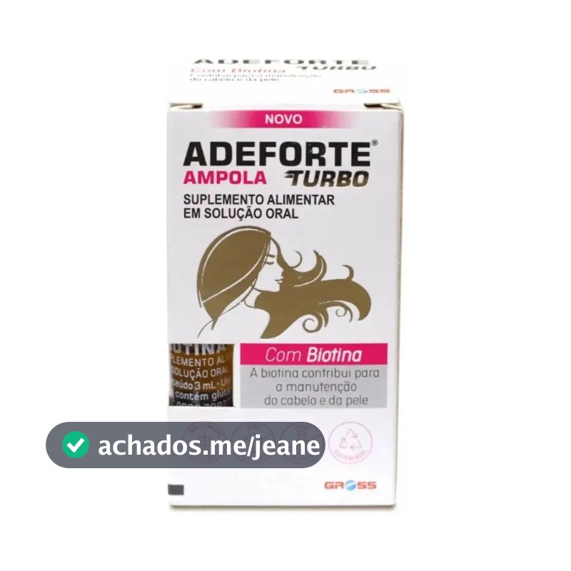 Adeforte Turbo + Biotina 3ml Suplemento Via Oral – Nutrição e Vitalidade