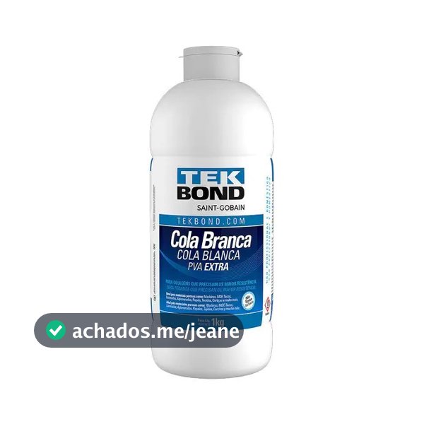 Cola BrancaTekbond Extra Adesivo Pva não toxica