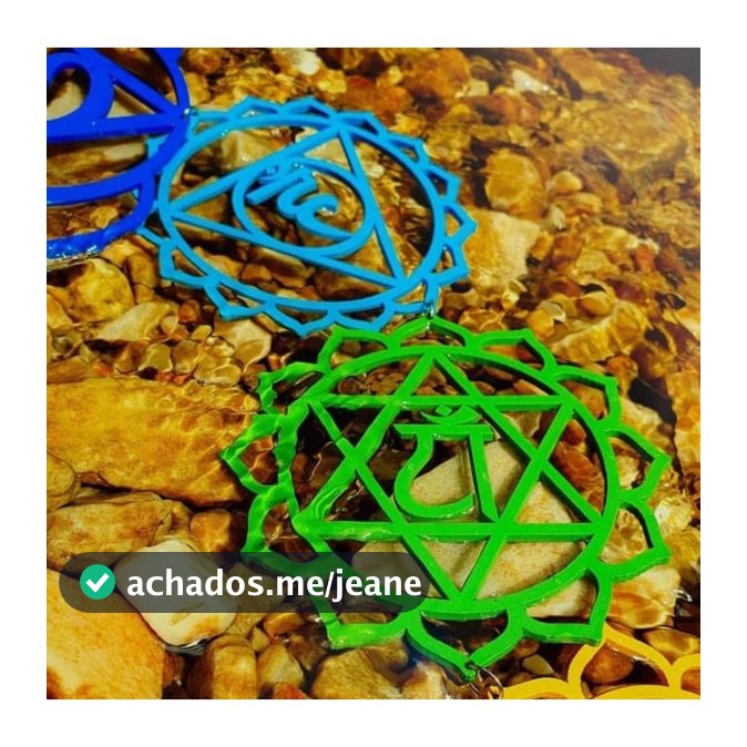 Móbile 7 Chakras Zen - mandalas decoração Móbile dos Chakras para decorar reiki, meditação