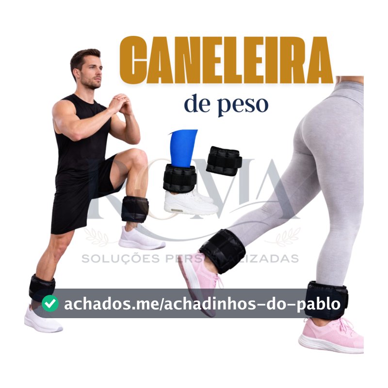 Caneleira peso PAR 500gr - 5kg treino pernas gluteos fitness academia casa homens mulheres