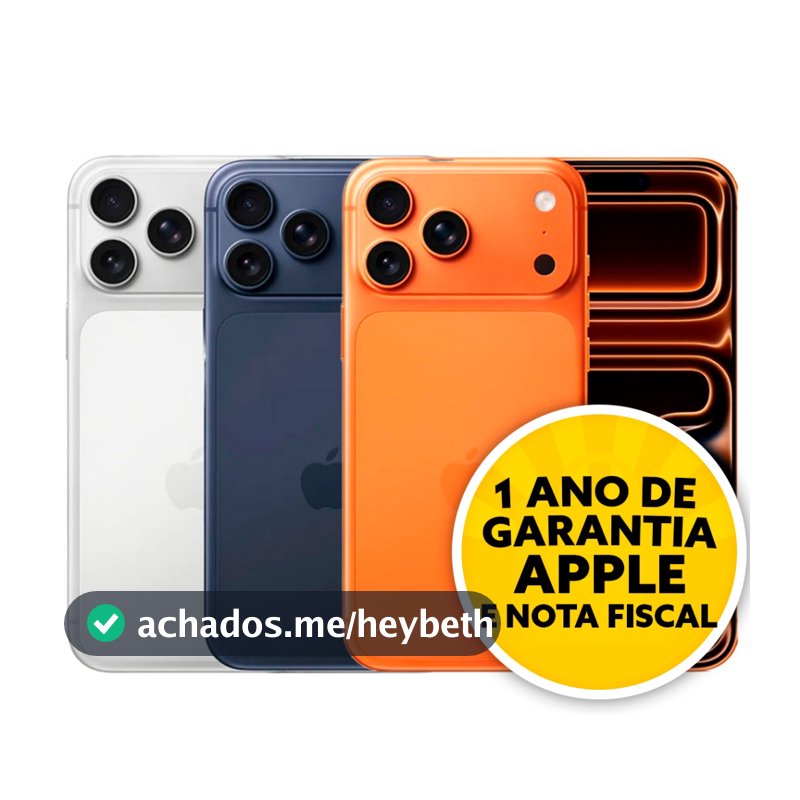 Celular IPhone 17 Pro Max 256GB 5G Dual E-sim Lacrado Original 1 Ano De Garantia