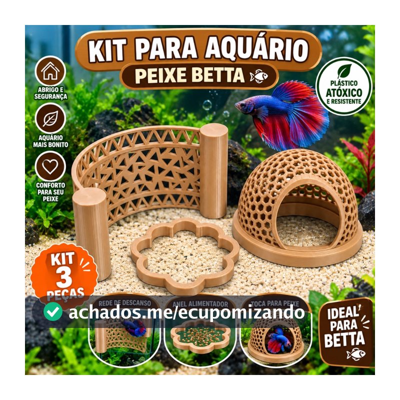 Esconderijo Flutuante para Peixes Betta Toca para Aquário Cama Folha Descanso Aquarismo Decoração