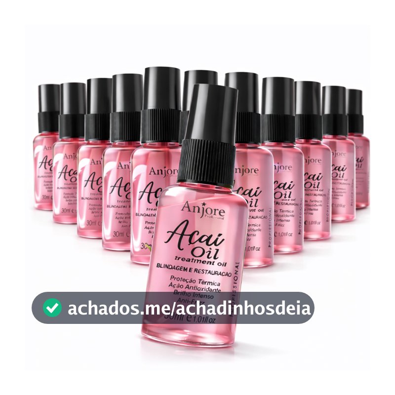 Kit Atacado 12 Óleo De Açaí Blindagem Restauração 30m Anjore Reparador de Pontas Duplas e Anti Frizz