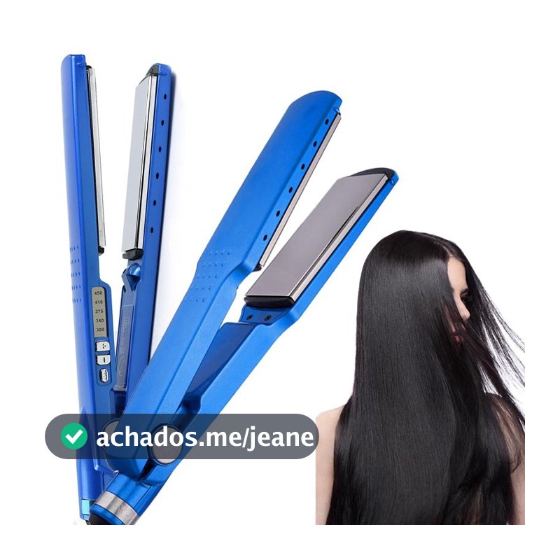 Prancha Alisadora  de cabelo nano titanium 450F Azul bivolt 110/220V