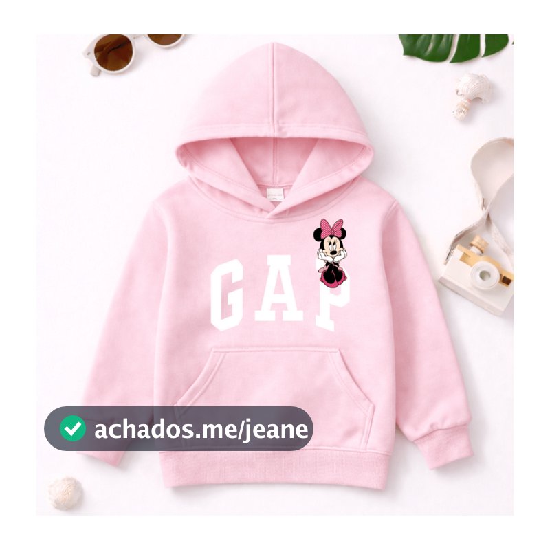 Moletom para Meninas com Capuz Infantil Juvenil - Unissex - Confortavel - Casaco para Frio Estiloso - Agasalho Lindo