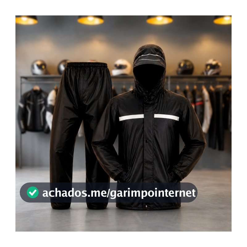 Capa De Chuva Moto Motoqueiro Impermeável Reforçada