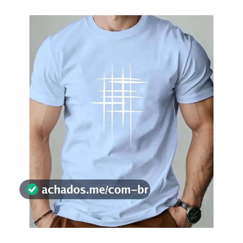 Camiseta Masculina 30.1 Classico Manga Curta 100% Algodao Estampada Blusa Lançamento Malha Premium
