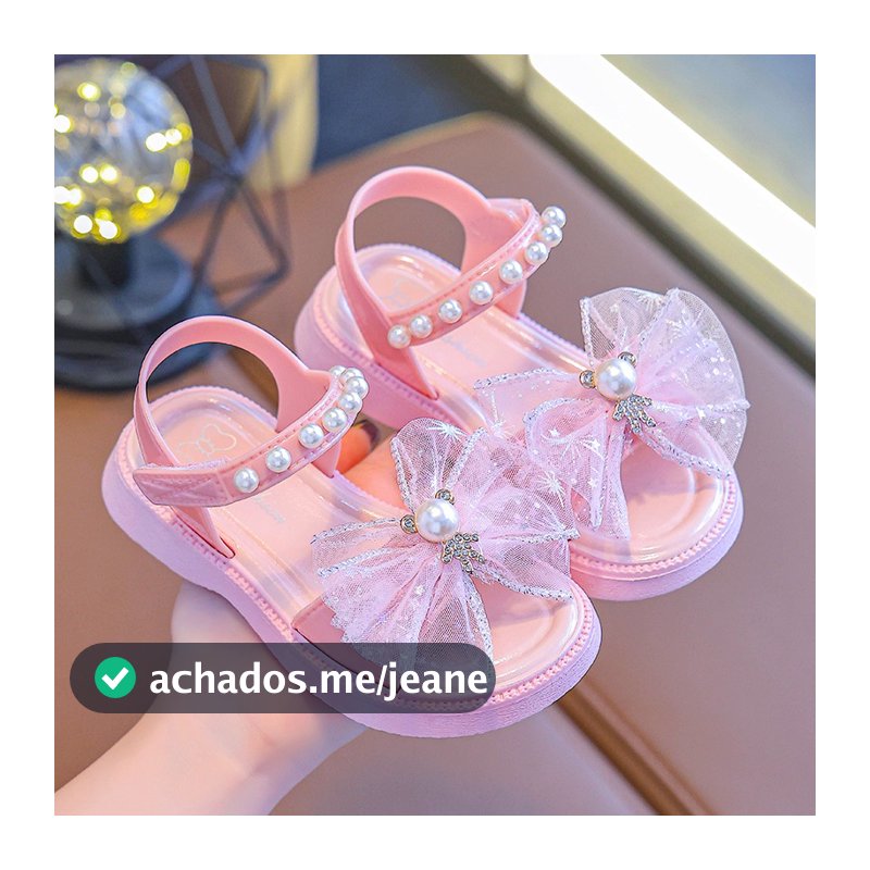 Sandálias infantis Sandálias de praia verão 2024 Meninas sapatos de princesa Light Soft