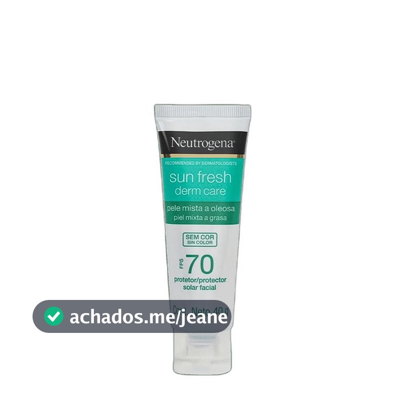 Neutrogena Sun Fresh Derm Care FPS 70 - Protetor Solar 40g