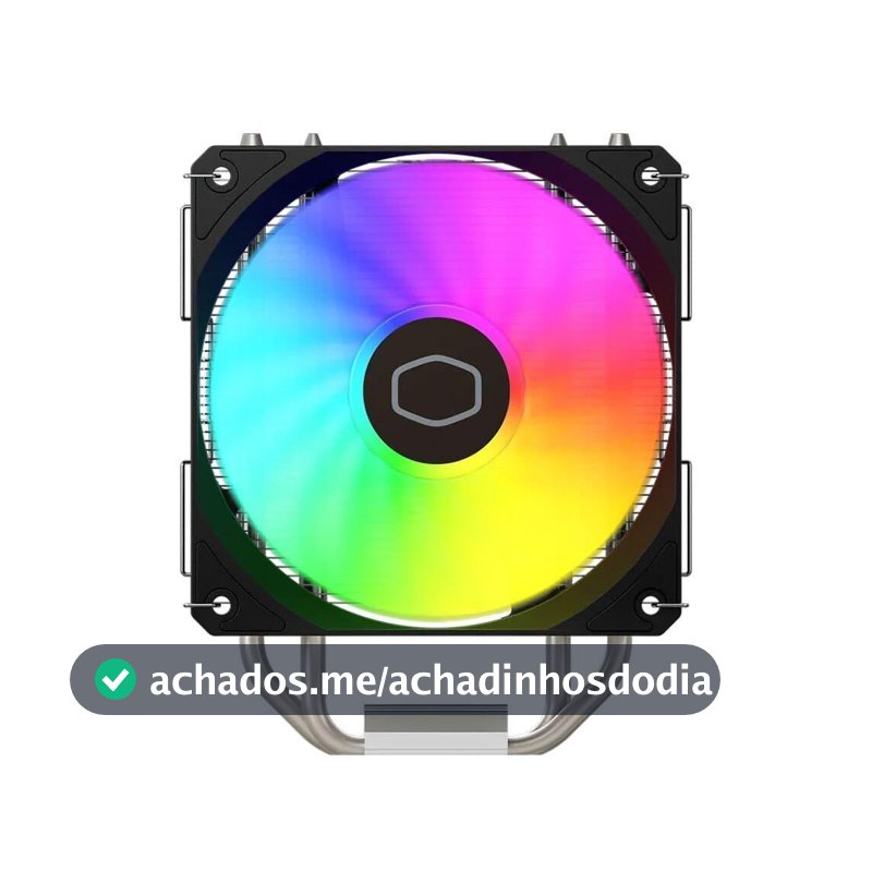 Air Cooler Cooler Master Hyper 212 Spectrum V3, ARGB, Intel e AMD, 120mm, Preto - RR-S4NA-17PA-R1