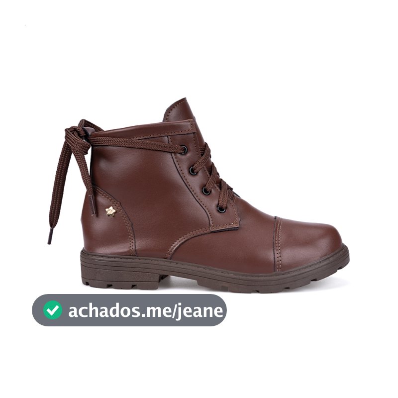 Coturno Infantil Menina Fashion Tratorado com Laço Cano Médio