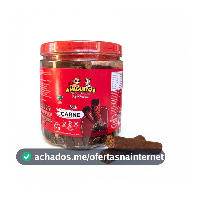 Sticks Bifinho Amiguitos 1kg – Petisco Super Premium Cães