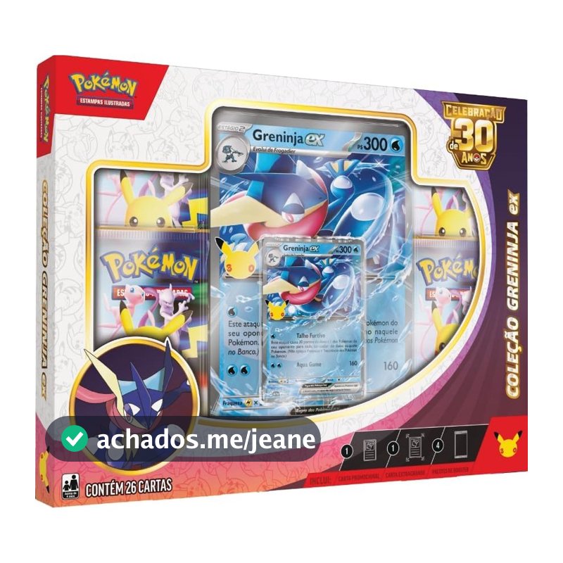 Pokémon TCG, Celebração de 30 anos – Box Pokémon Ex Greninja