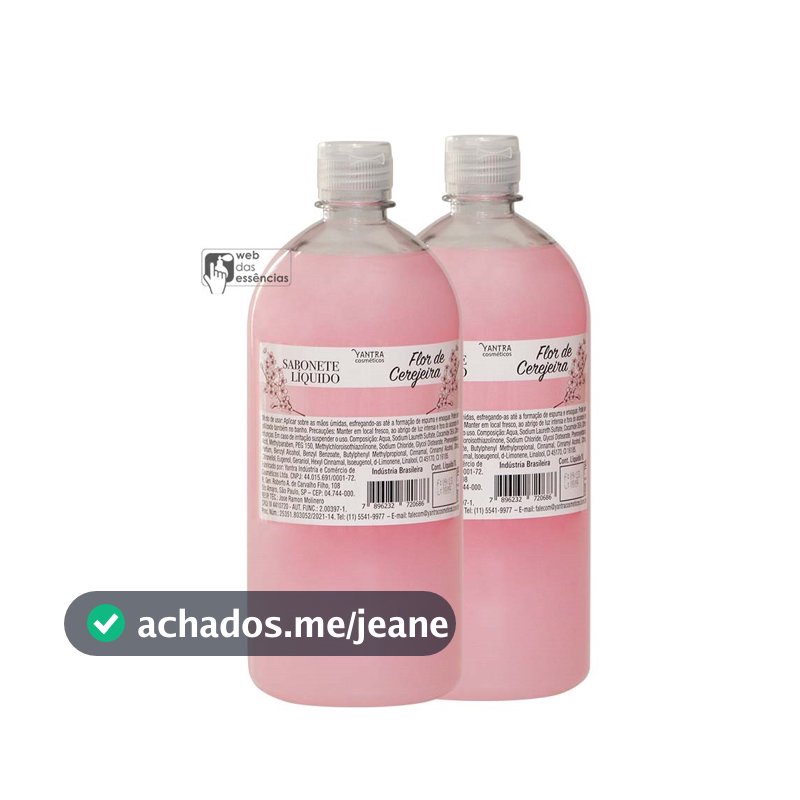 2 Unidades - Sabonete Liquido 1 Litro cada - Fragrâncias variadas