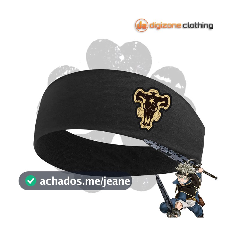 Tiara Bandana Cosplay Anime Trevo Preto Asta Black Bull