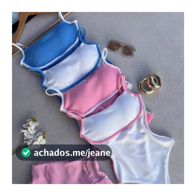 Body Feminino Canelado Bicolor Alça Fina com Bojo