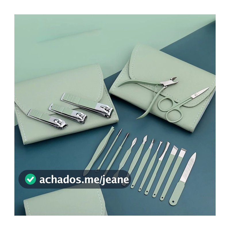 Conjunto de unhas de aço inoxidável, 8 ou 16 peças, com bolsa de armazenamento| Unhas profissionais